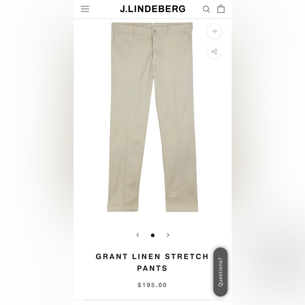 Blue like new Lindeberg mens pants 34/34